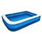 Pool Central® 8.5ft. Blue and White Inflatable Rectangular Swimming Pool